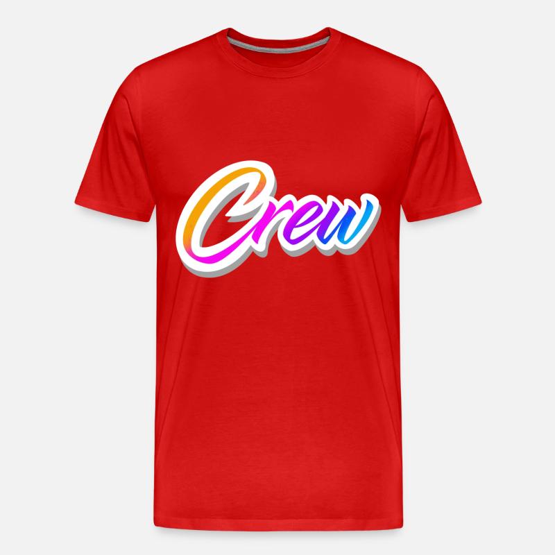 Crew Bunt - Männer Premium Bio T-Shirt - Rot