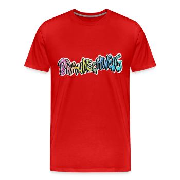Braunschweig Deutschland Graffiti Spray Sprayer - Männer Premium Bio T-Shirt - Rot - Vorne - Damien (186cm)