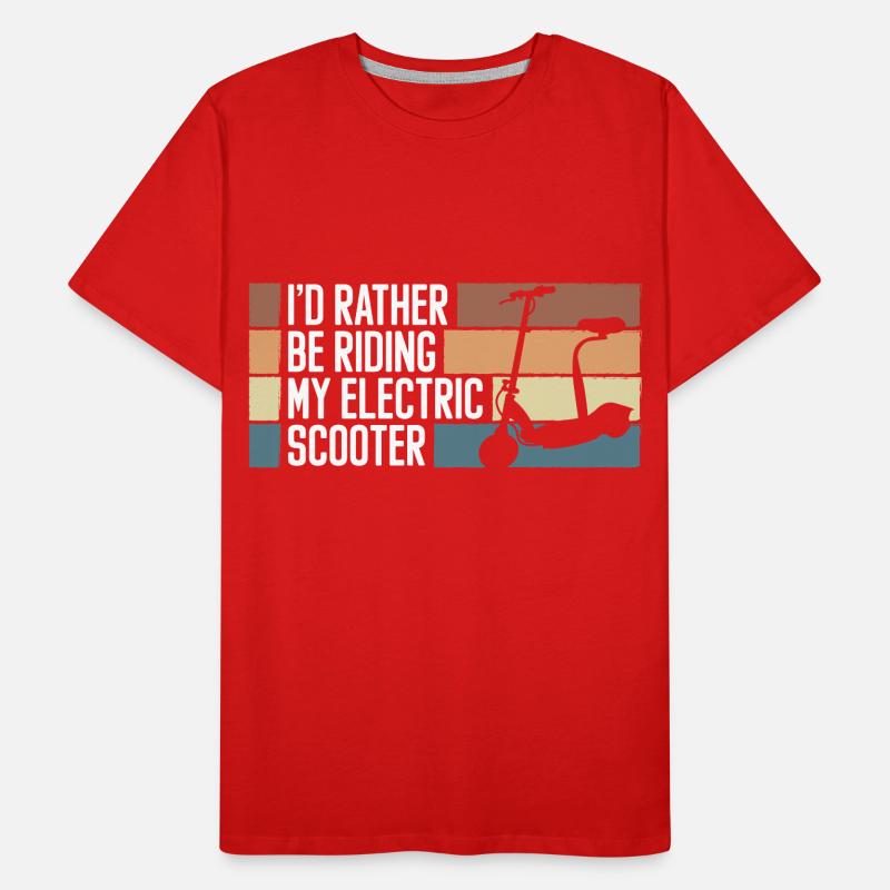Rollerfahrer E-Roller Hybrid Männer Premium Bio T-Shirt