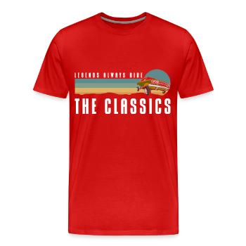 Voiture Voiture Ancienne Voiture Voiture de Sport - T-shirt bio Premium Homme - rouge - Devant - Damien (186cm)