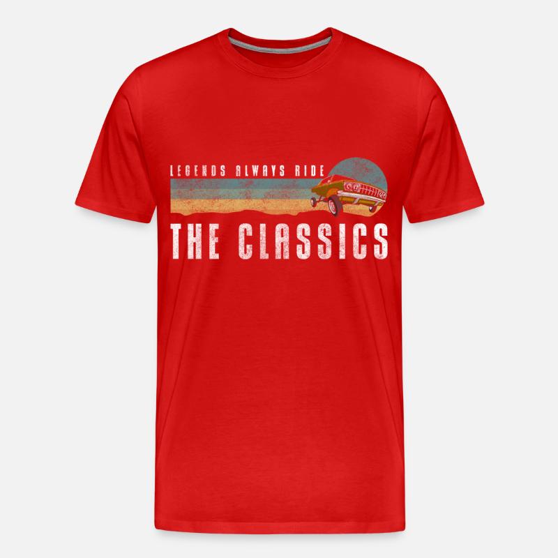 Car Classic Engine Legend - Men's Premium Organic T-Shirt - red