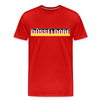 DÜSSELDORF DÜSSELDORFER RUHRGEBIET RUHRPOTT - T-shirt bio Premium Homme - rouge - Devant - Damien (186cm)