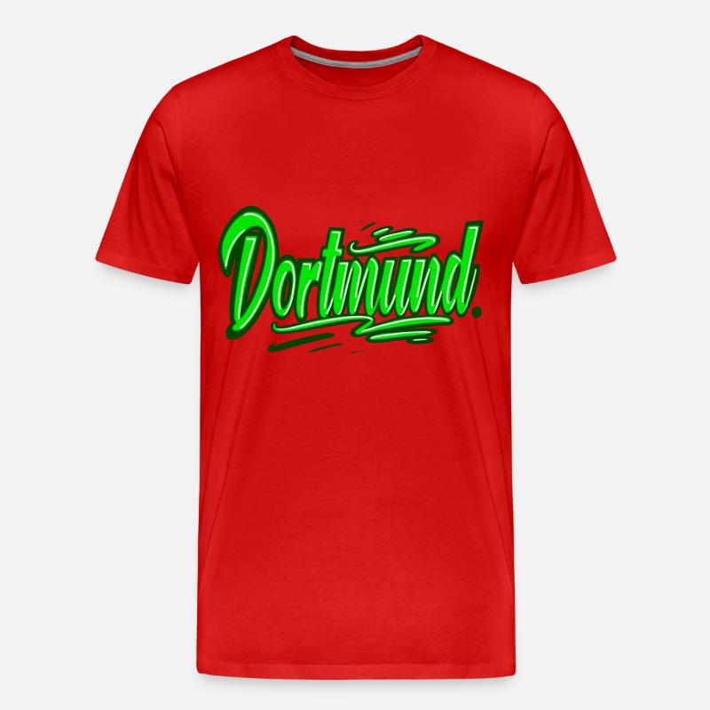 Dortmund - Männer Premium Bio T-Shirt - Rot