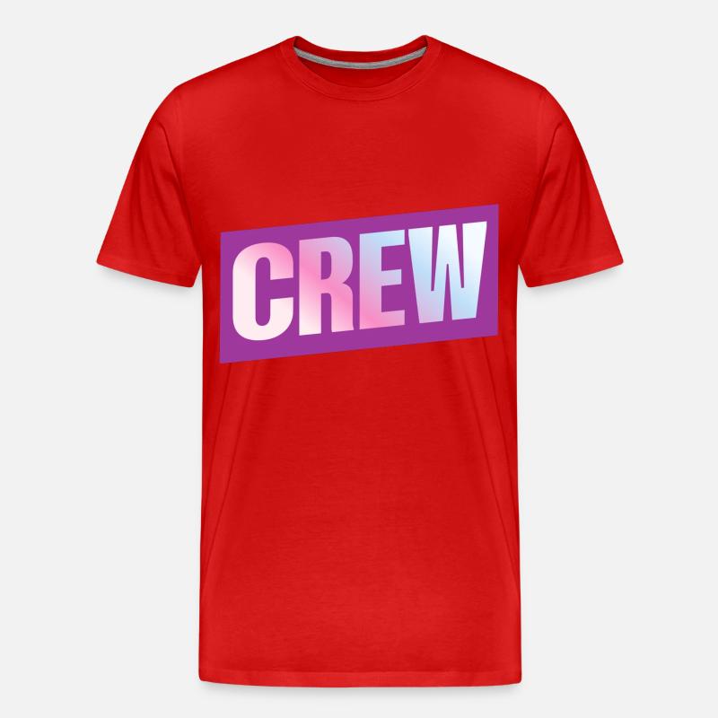 Crew - Männer Premium Bio T-Shirt - Rot