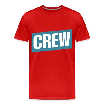 Équipage - T-shirt bio Premium Homme - rouge - Devant - Damien (186cm)