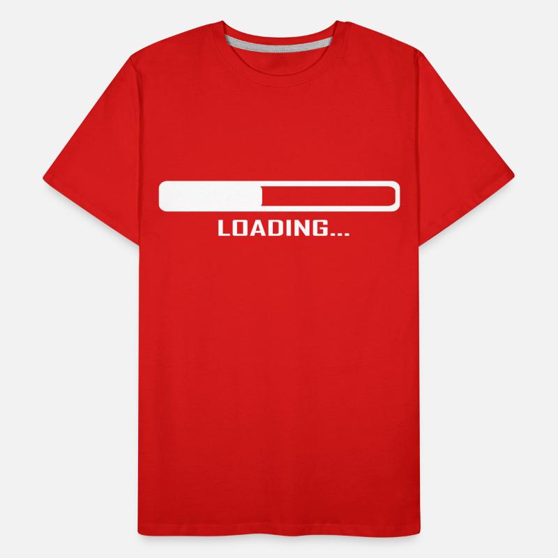 Loading Bar - Computer Men's Premium Organic T-Shirt