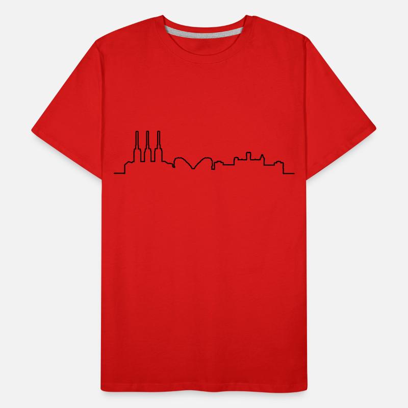 Hannover // Skyline // Silhouette // Skylineshirt Männer Premium Bio T-Shirt
