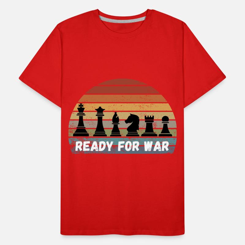 Schach Spruch Geschenk Schachmatt Queens Gambit Männer Premium Bio T-Shirt