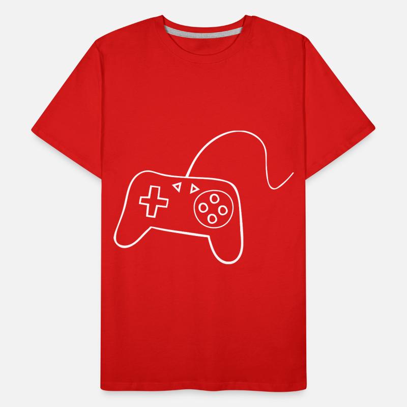 Controller for computer game - Lanparty Men's Premium Organic T-Shirt