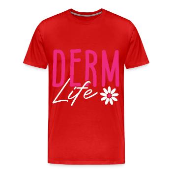 Skin Skin Care Hair Derm Life Dermatologist - Men's Premium Organic T-Shirt - red - Front - Damien (186cm)