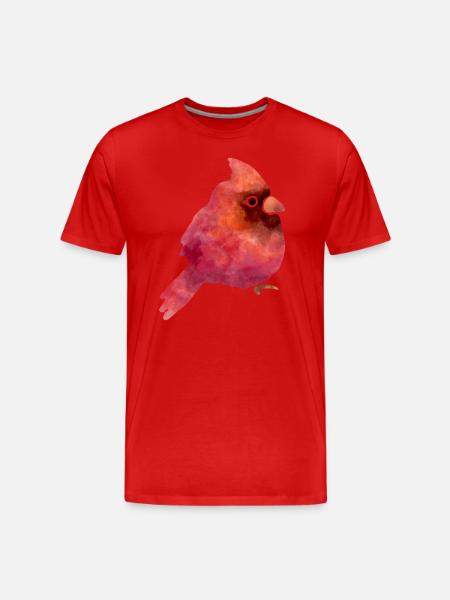 Cute bird - Men's Premium Organic T-Shirt - red