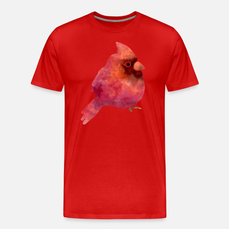 Süsser Vogel - Männer Premium Bio T-Shirt - Rot