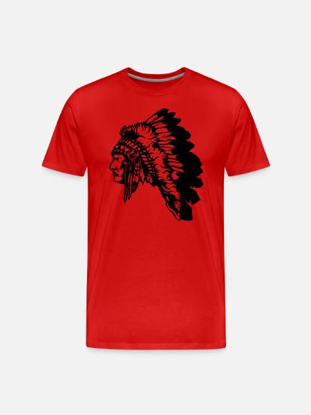 Indians - Men's Premium Organic T-Shirt - red