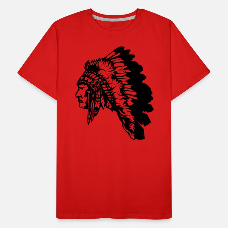 Indianer Männer Premium Bio T-Shirt