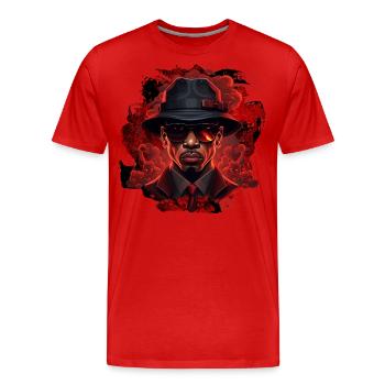Hip-Hop Graffiti - T-shirt bio Premium Homme - rouge - Devant - Damien (186cm)