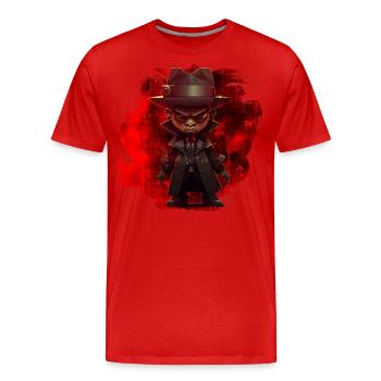 Hip-Hop Graffiti - T-shirt bio Premium Homme - rouge - Devant - Damien (186cm)