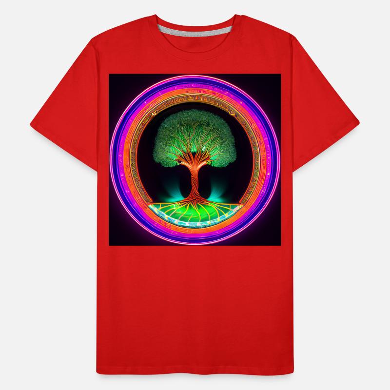 Lebensbaum Anhänger Männer Premium Bio T-Shirt