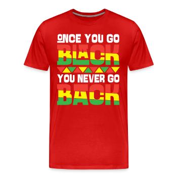 Black Histroy Month Stolz Afro Americkaner für - Männer Premium Bio T-Shirt - Rot - Vorne - Damien (186cm)
