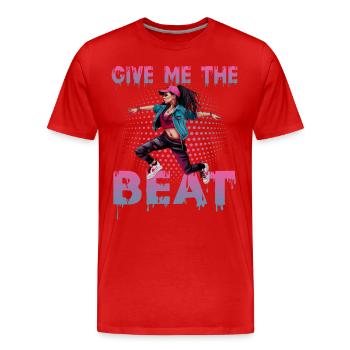 Tanzen Breakdance Streetdane Rap - Männer Premium Bio T-Shirt - Rot - Vorne - Damien (186cm)