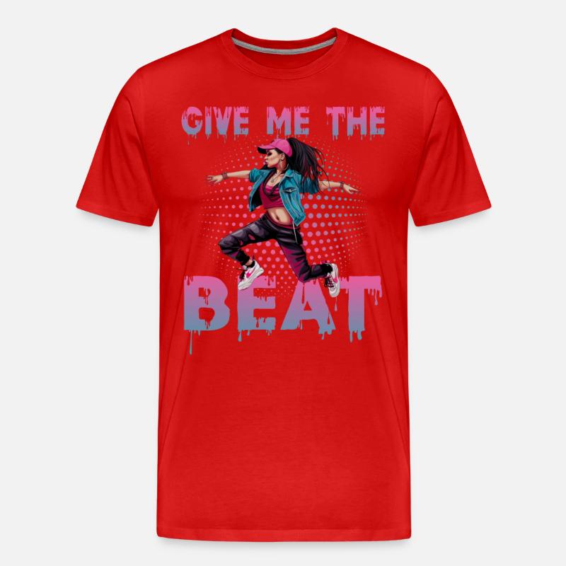 Tanzen Breakdance Streetdane Rap - Männer Premium Bio T-Shirt - Rot