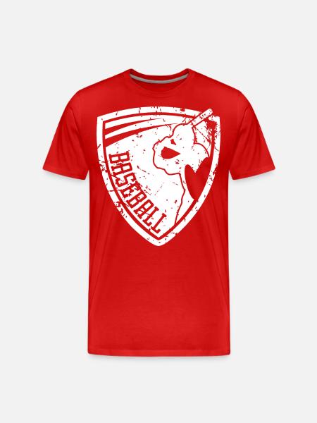 Baseball - Men's Premium Organic T-Shirt - red