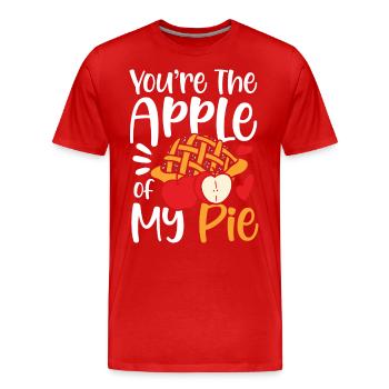You're The Apple Of My Pie für einen Apple Pie - Männer Premium Bio T-Shirt - Rot - Vorne - Damien (186cm)