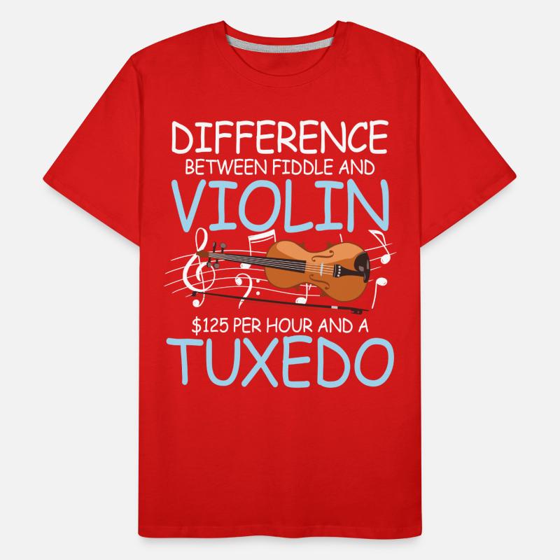 Difference Between Fiddle And Violin Männer Premium Bio T-Shirt