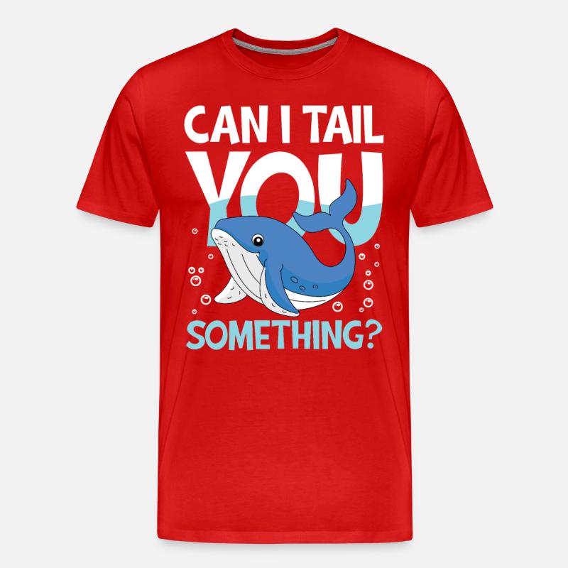 Can I Tail You Something? - Männer Premium Bio T-Shirt - Rot