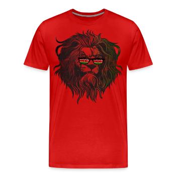 Kenya - T-shirt bio Premium Homme - rouge - Devant - Damien (186cm)