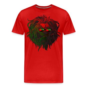 Martinique - T-shirt bio Premium Homme - rouge - Devant - Damien (186cm)