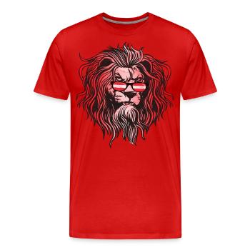 Austria - Men's Premium Organic T-Shirt - red - Front - Damien (186cm)