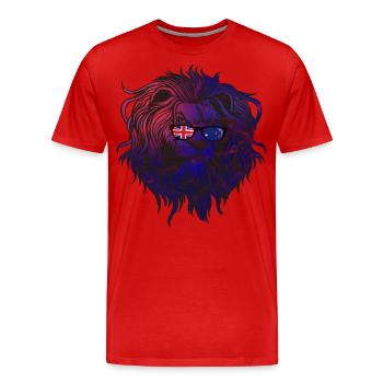 Australien - Männer Premium Bio T-Shirt - Rot - Vorne - Damien (186cm)