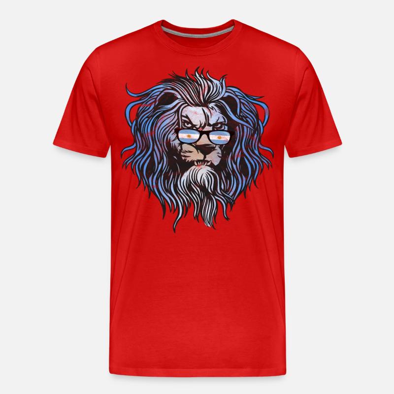 Argentinien - Männer Premium Bio T-Shirt - Rot