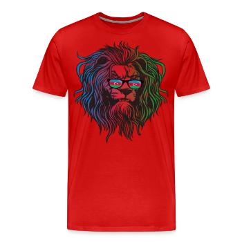 Azerbaïdjan - T-shirt bio Premium Homme - rouge - Devant - Damien (186cm)