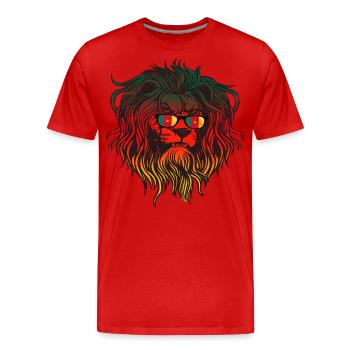 Cameroun - T-shirt bio Premium Homme - rouge - Devant - Damien (186cm)