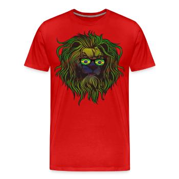 Brazil - Men's Premium Organic T-Shirt - red - Front - Damien (186cm)