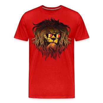 Belgien - Männer Premium Bio T-Shirt - Rot - Vorne - Damien (186cm)