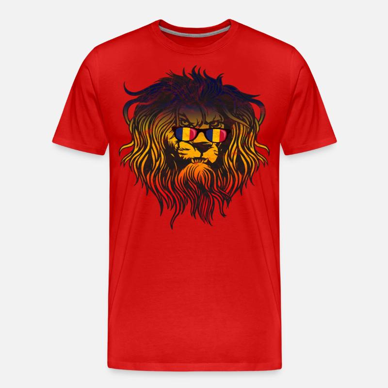 Tschad - Männer Premium Bio T-Shirt - Rot
