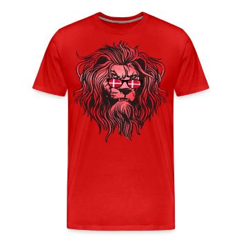 Dänemark - Männer Premium Bio T-Shirt - Rot - Vorne - Damien (186cm)