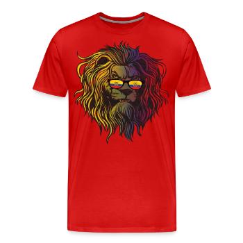 Équateur - T-shirt bio Premium Homme - rouge - Devant - Damien (186cm)