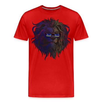 Curaçao - Men's Premium Organic T-Shirt - red - Front - Damien (186cm)