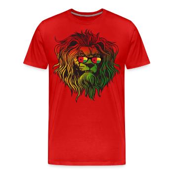 Guinée-Bissau - T-shirt bio Premium Homme - rouge - Devant - Damien (186cm)
