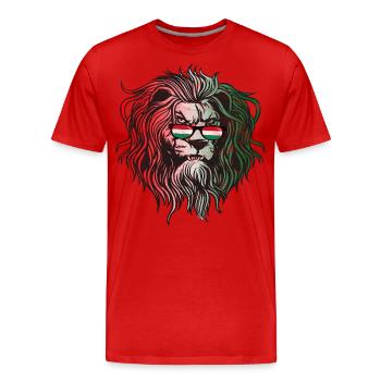 Hongrie - T-shirt bio Premium Homme - rouge - Devant - Damien (186cm)