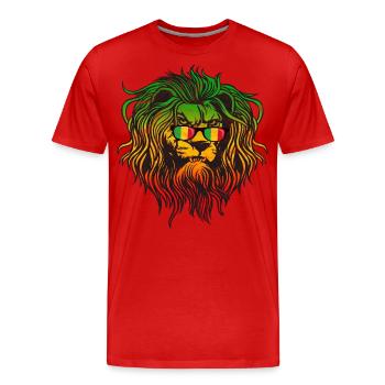 Mali - Men's Premium Organic T-Shirt - red - Front - Damien (186cm)