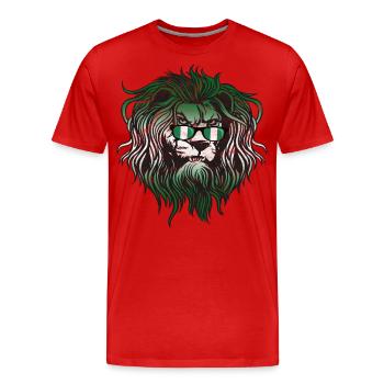 Nigeria - Men's Premium Organic T-Shirt - red - Front - Damien (186cm)