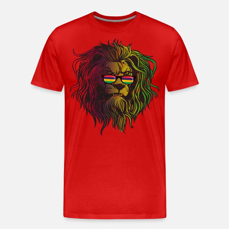 Mauritius - Männer Premium Bio T-Shirt - Rot