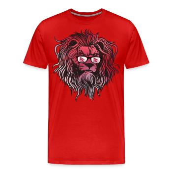 Népal - T-shirt bio Premium Homme - rouge - Devant - Damien (186cm)