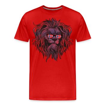 Norwegen - Männer Premium Bio T-Shirt - Rot - Vorne - Damien (186cm)