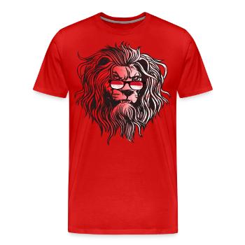 Monaco - T-shirt bio Premium Homme - rouge - Devant - Damien (186cm)