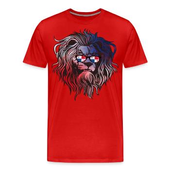 Panama - T-shirt bio Premium Homme - rouge - Devant - Damien (186cm)